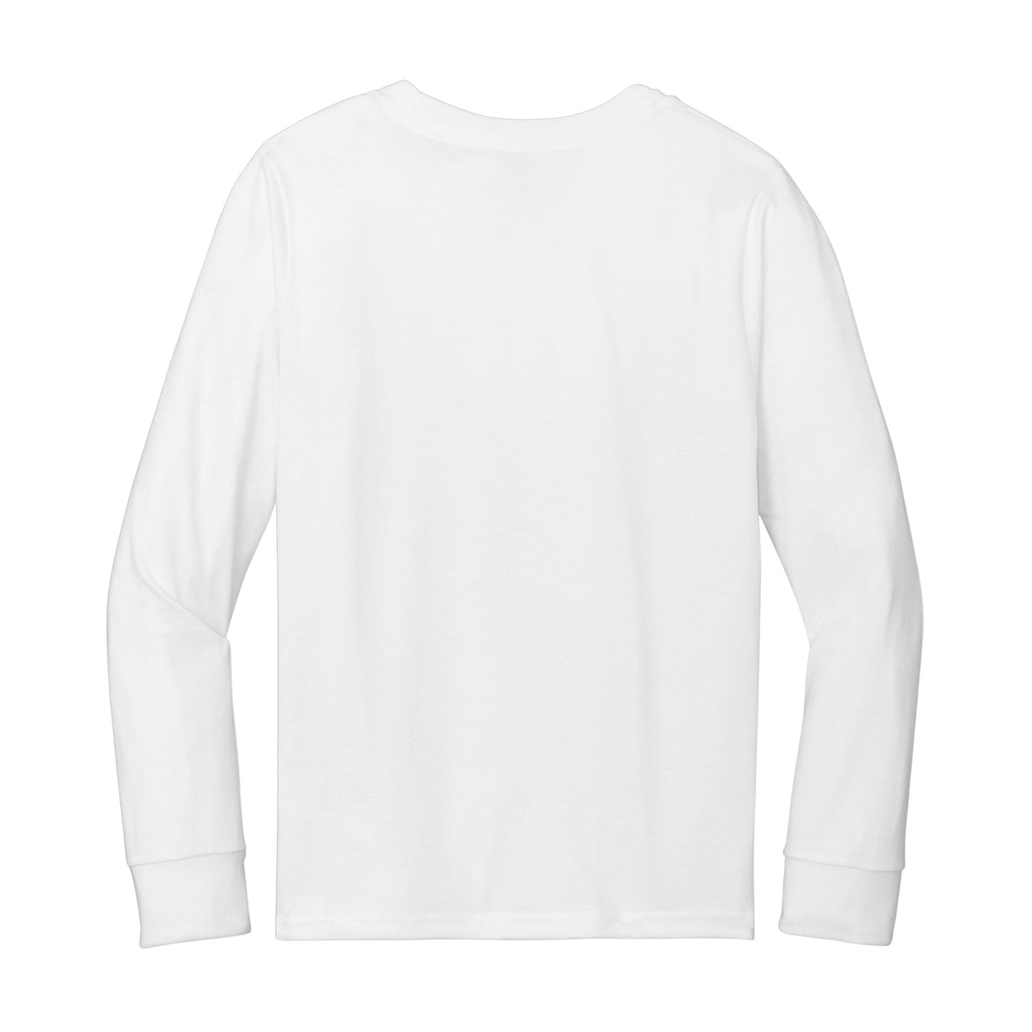 Embroidered Long Sleeve Tee Youth White