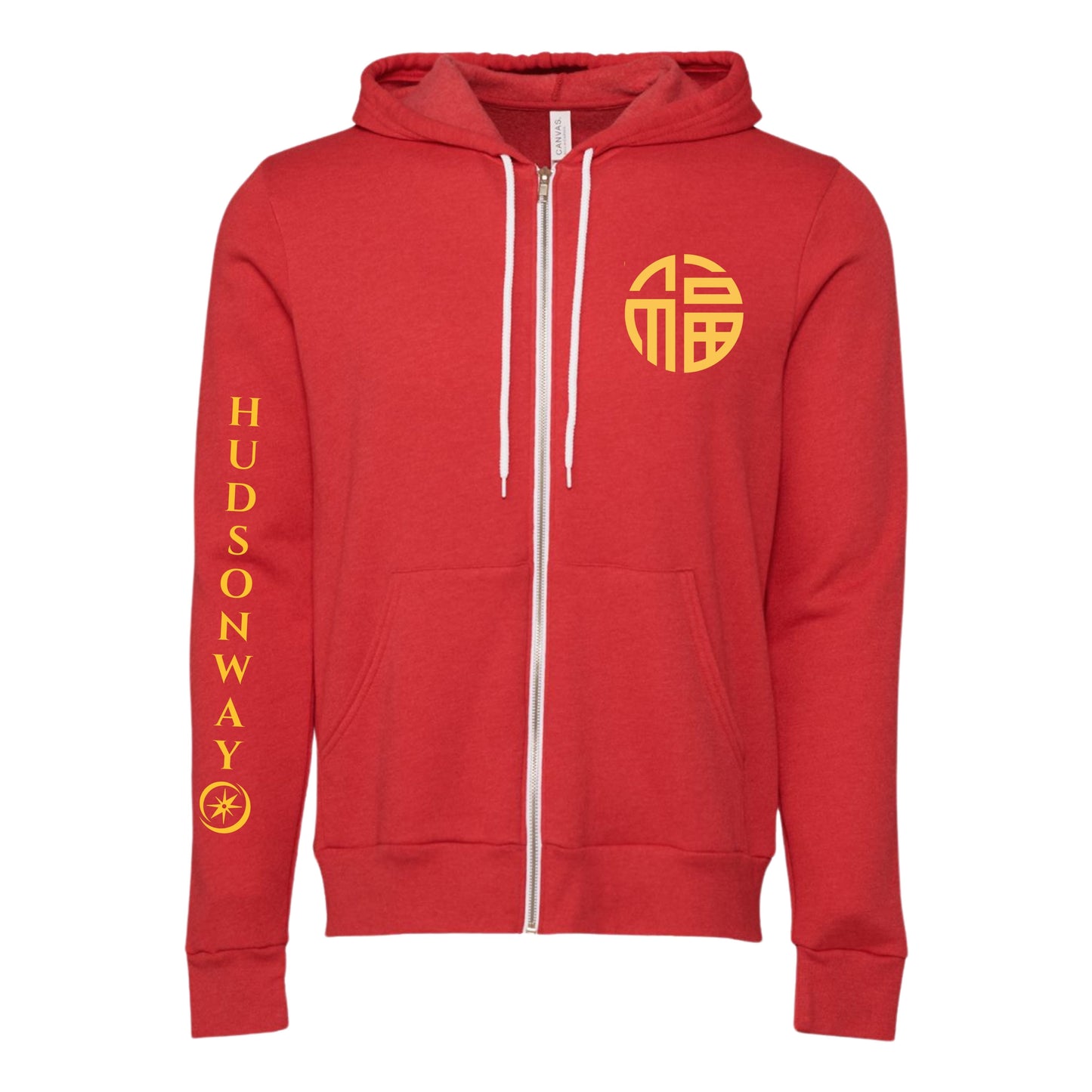 CNY Unisex Adult HWIS Premium Zip Up Hoodie Red