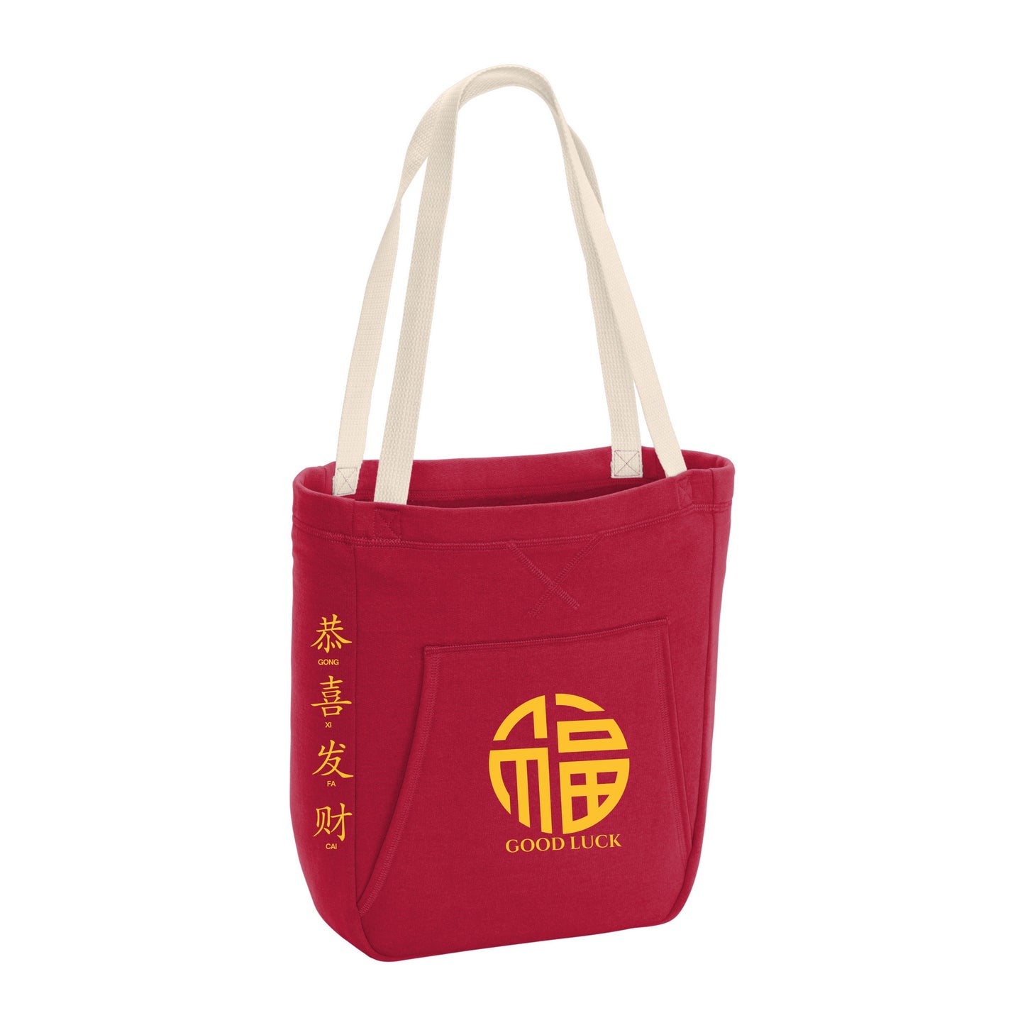 Good Luck & Fortune Hoodie Tote Bag