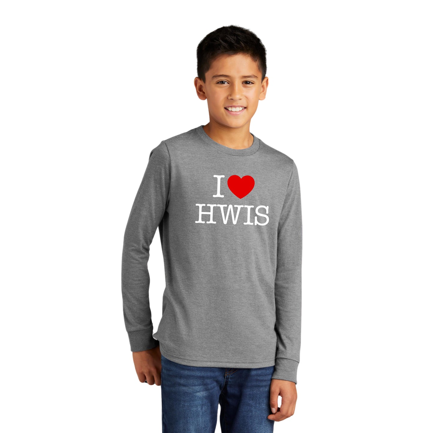 Youth I Love HWIS Long Sleeve T-Shirt