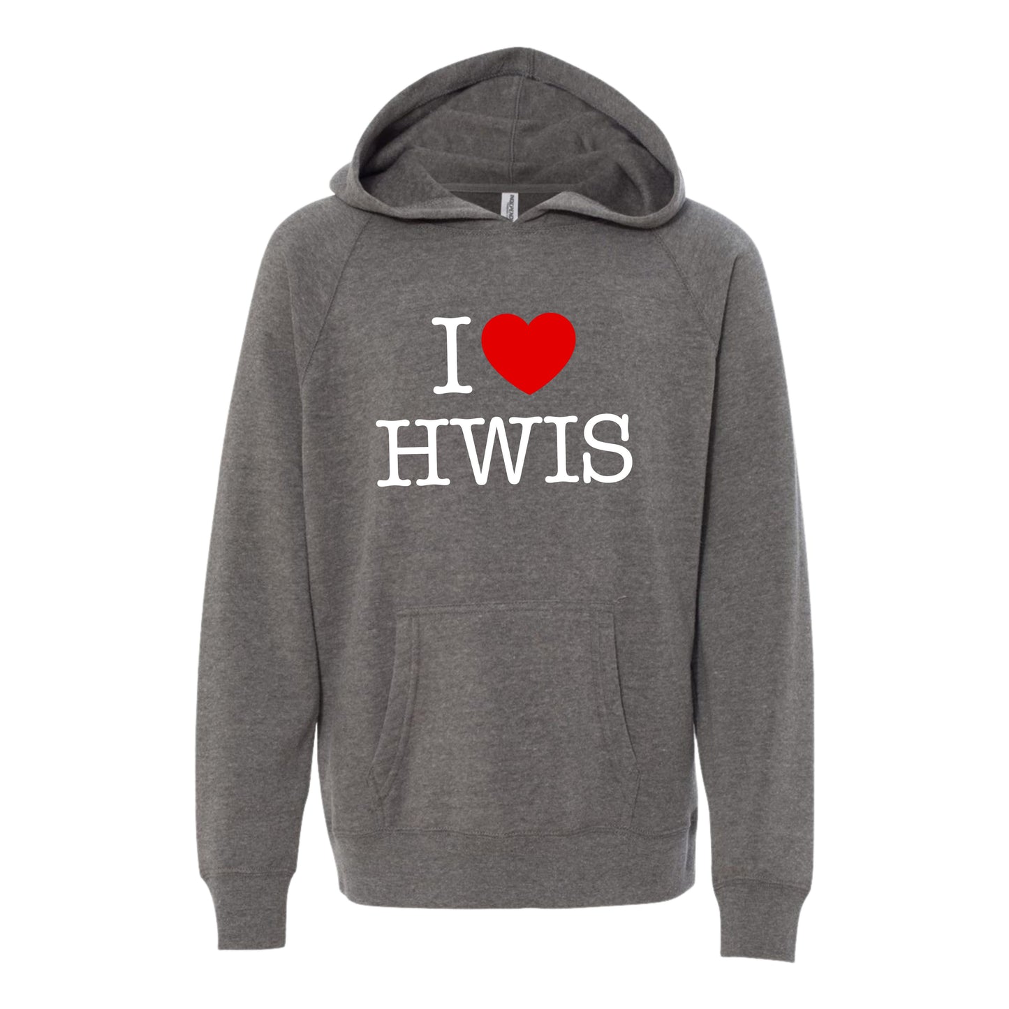 I♥HWIS Youth Soft Blend Grey Hoodie