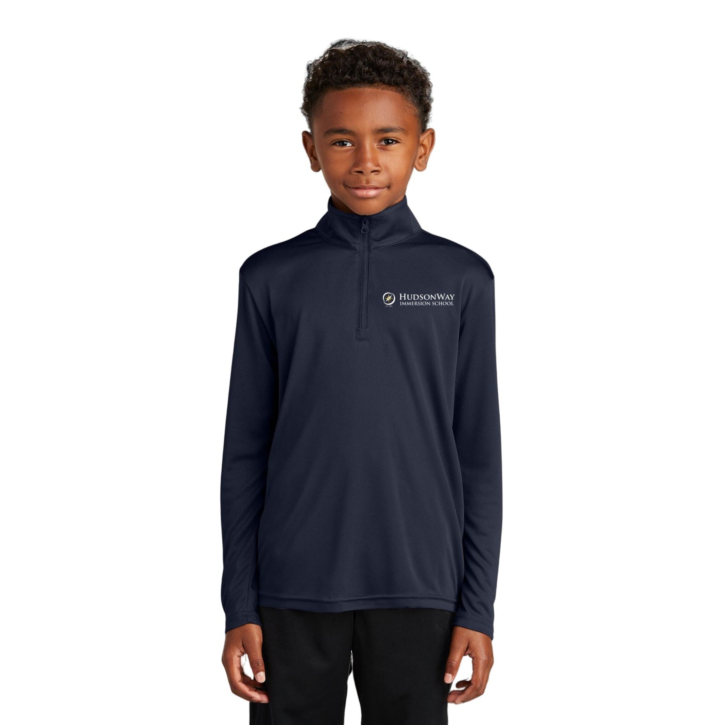 1/4 Zip Lightweight Long Sleeve Pullover Youth