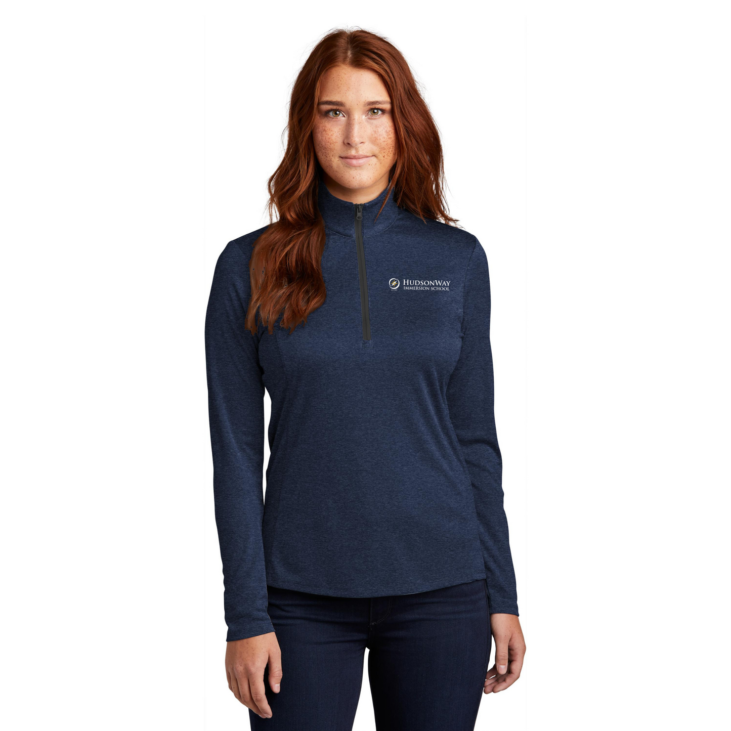 Ladies' HudsonWay 1/2 Zip Pullover