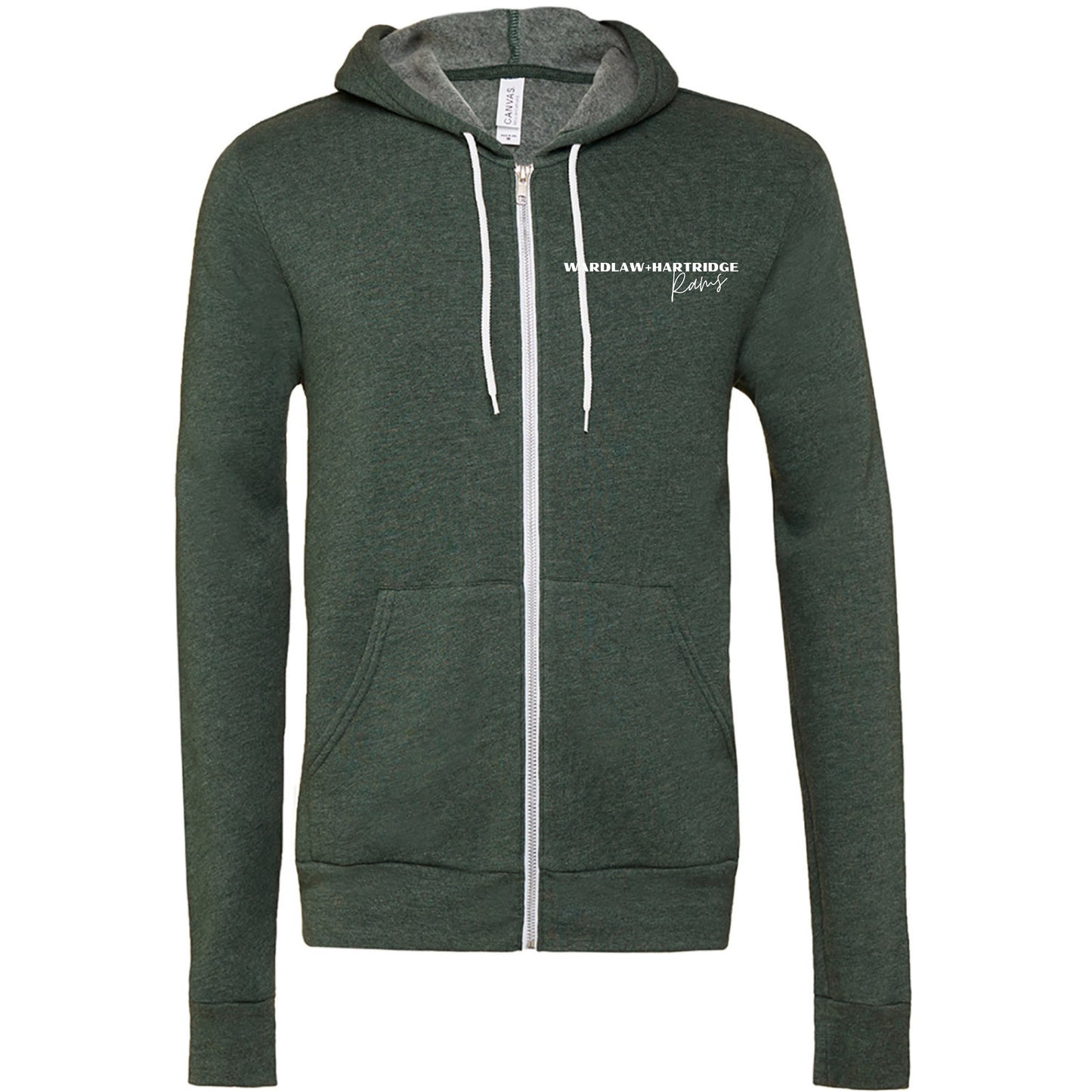 Wardlaw Hartridge Full Zip Hooded Green Sweatshirt Youth & Adult