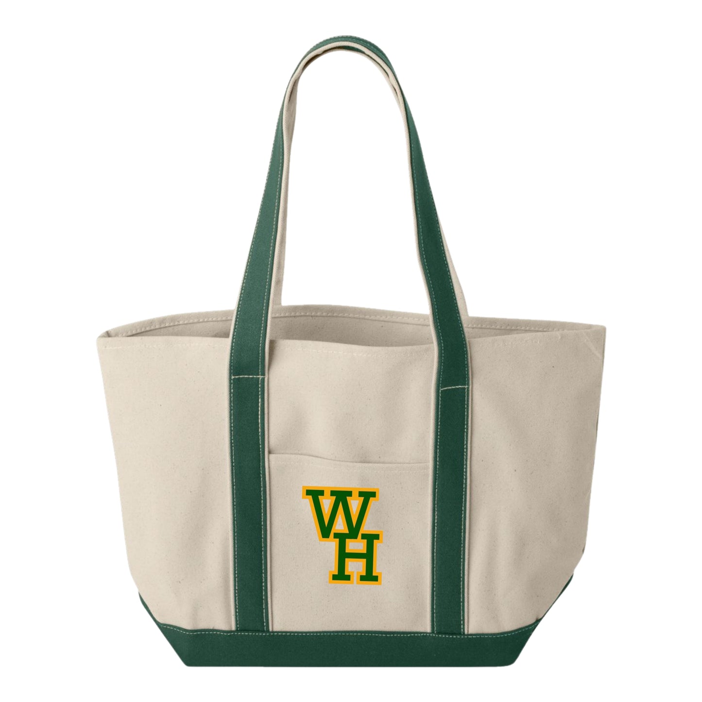 WH Large Cotton Canvas Resort Tote