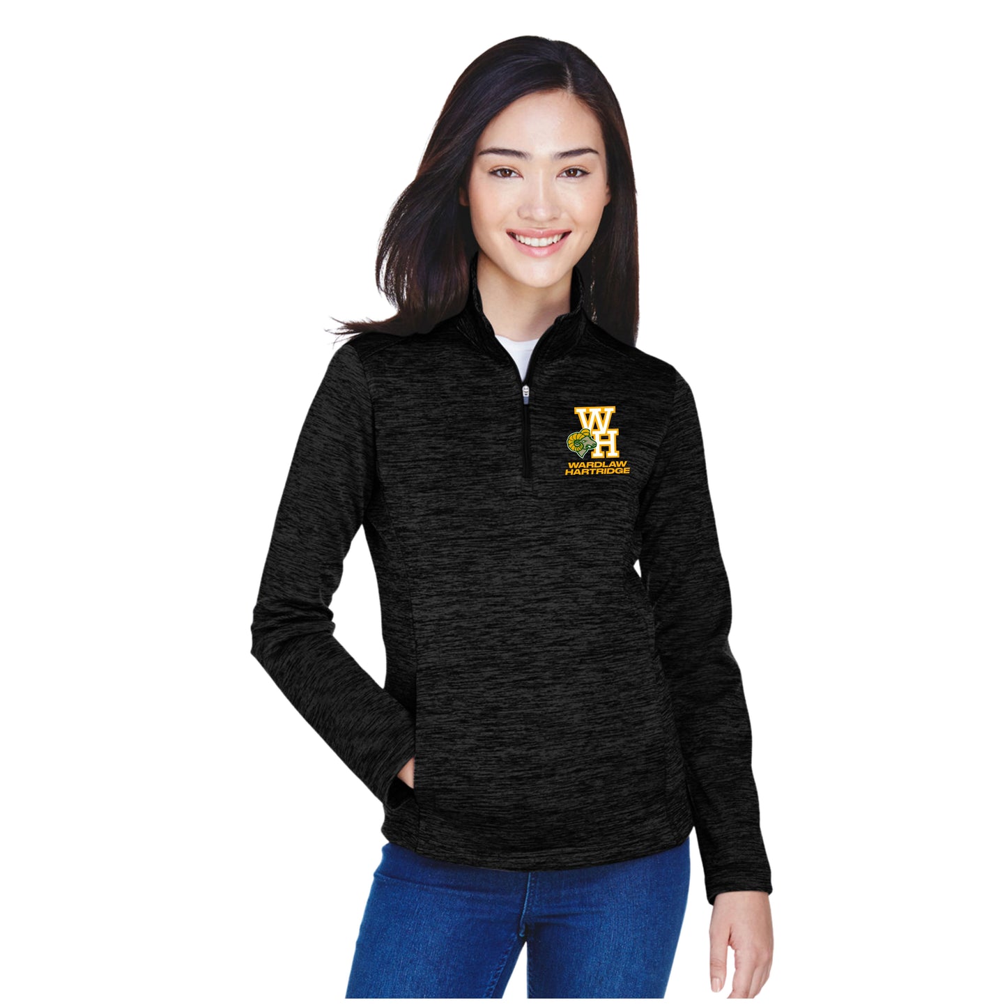 WH Athletics Melange Fleece 1/4 Zip w/ Front Pouch Pocket