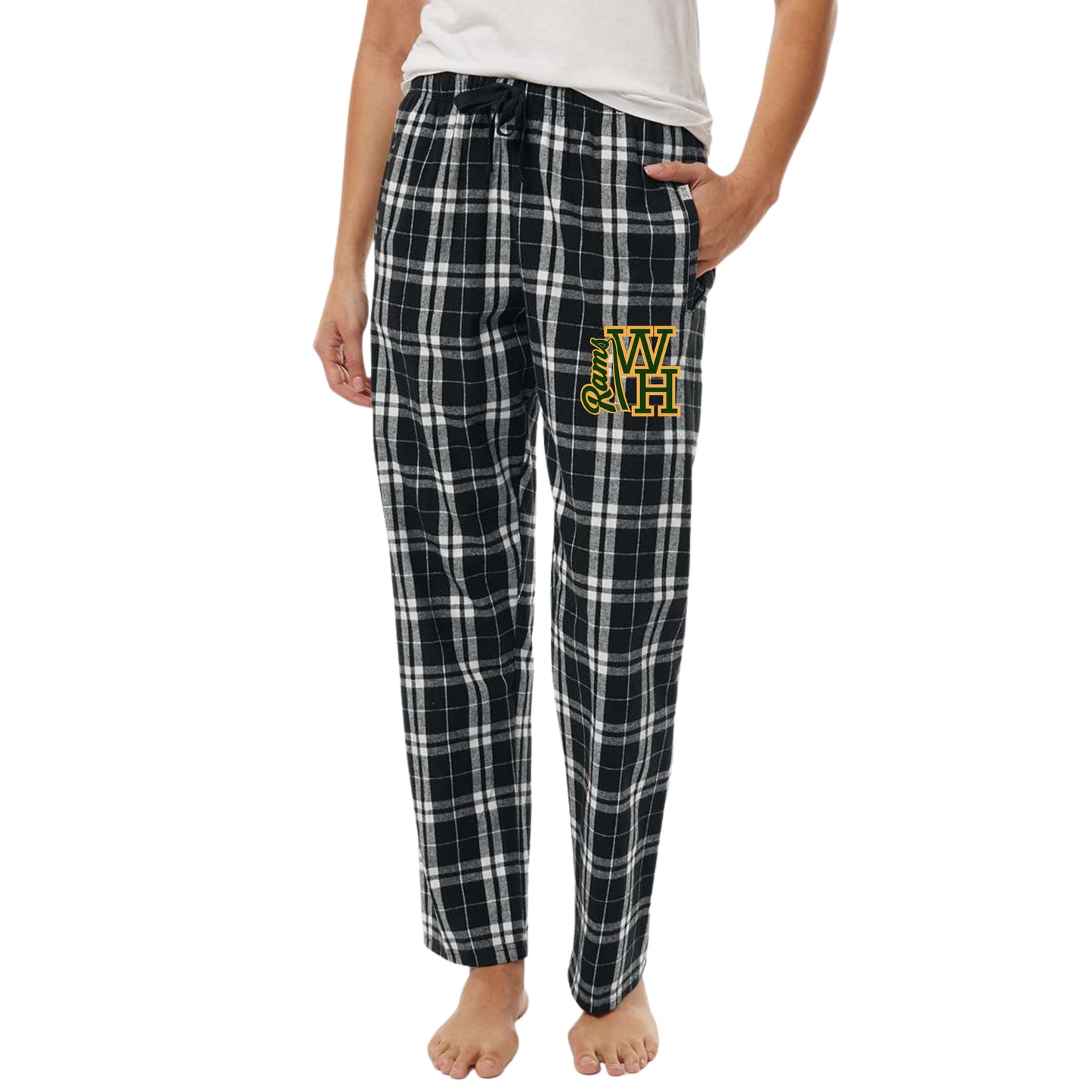 WH Rams Black & White Pajama Pants Youth & Adult