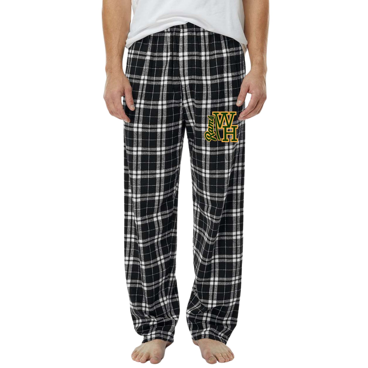 WH Rams Black & White Pajama Pants Youth & Adult
