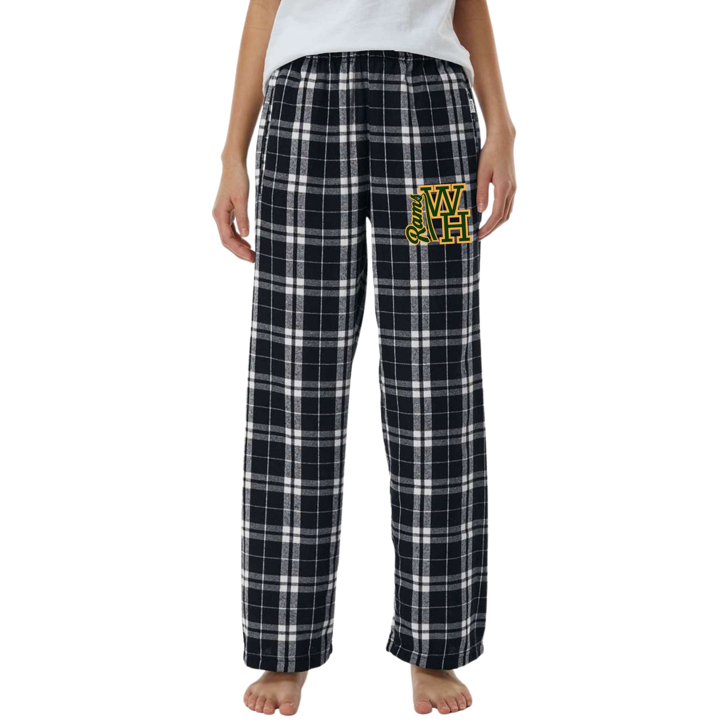 WH Rams Black & White Pajama Pants Youth & Adult