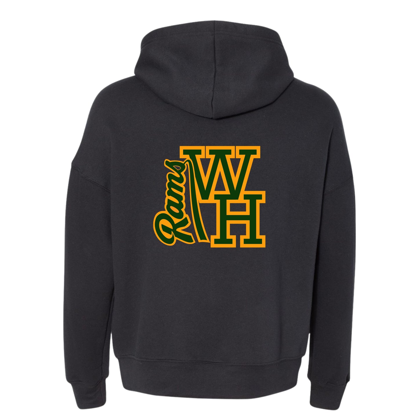 WH RAMS Black Pullover Hoodie Youth & Adults