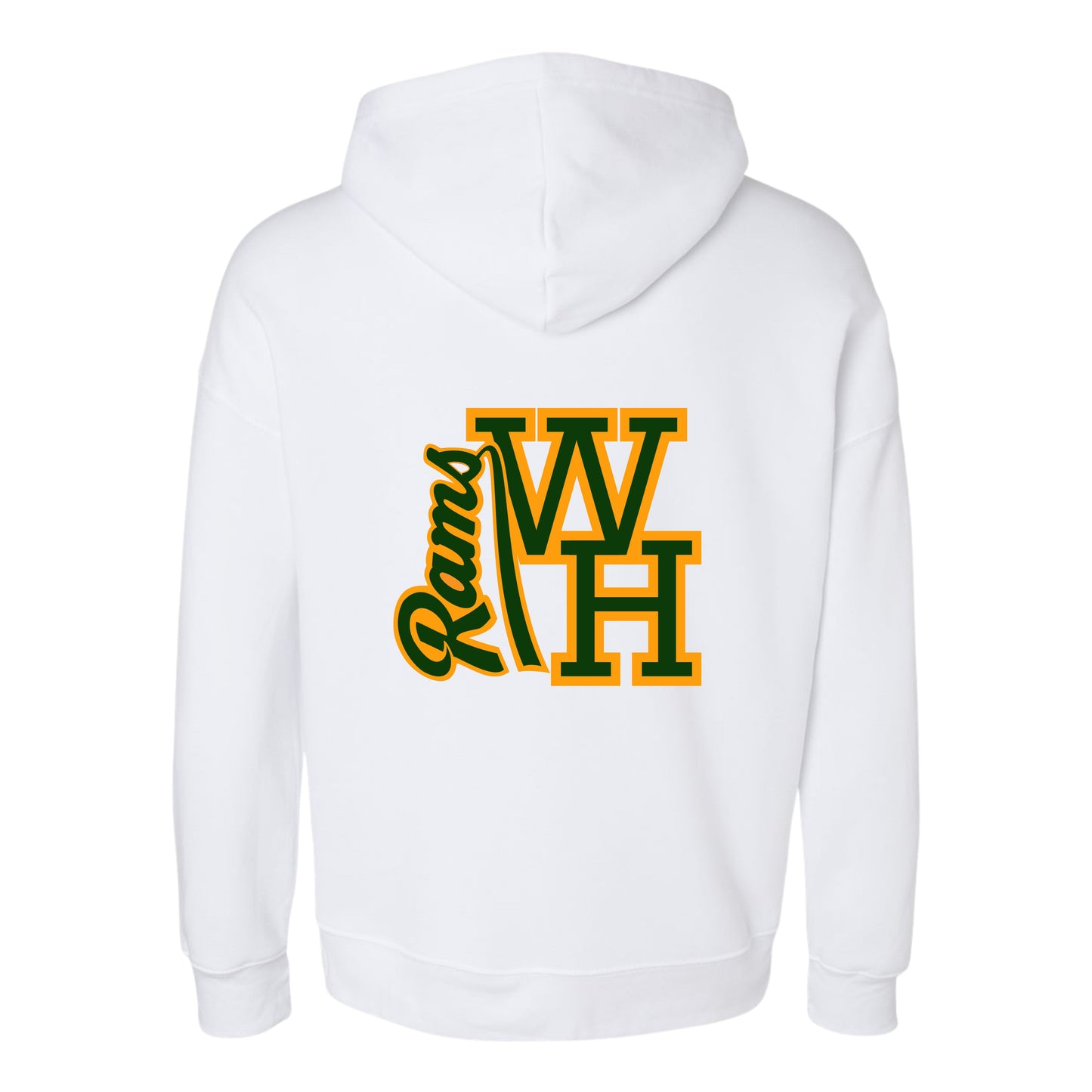 WH RAMS White Pullover Hoodie Youth & Adults