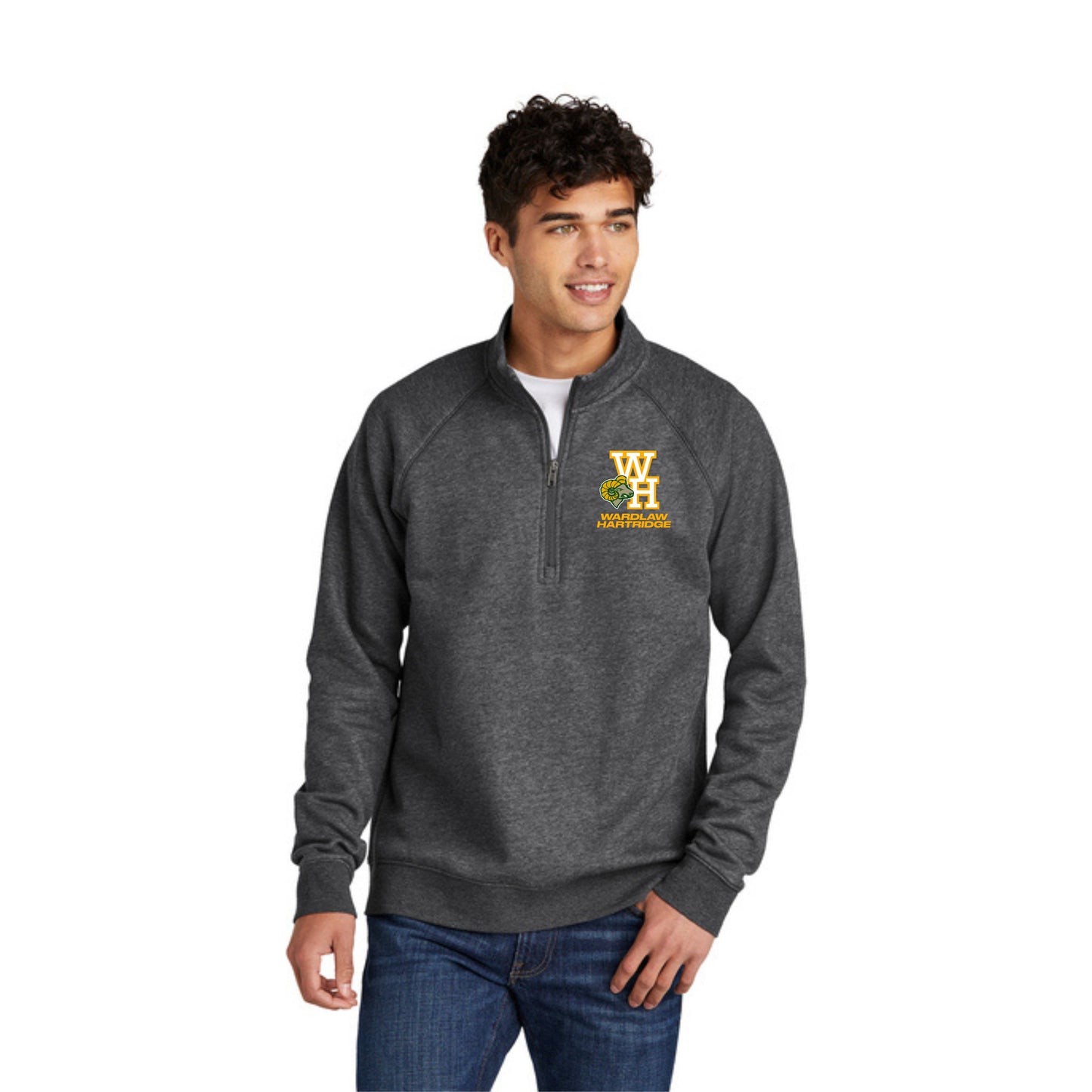 WH 1/4 Zip Fleece Pullover Sweatshirt Youth & Adult