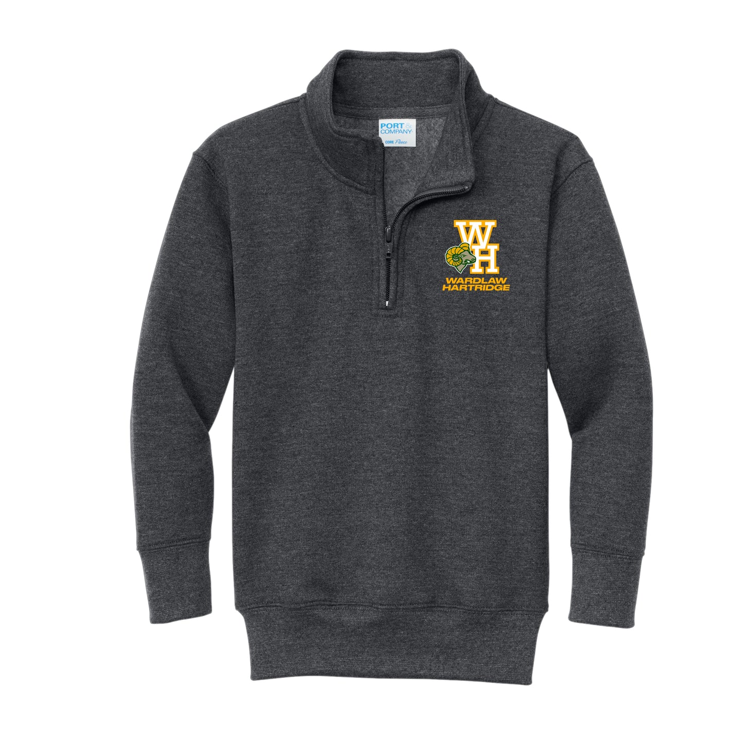 WH 1/4 Zip Fleece Pullover Sweatshirt Youth & Adult