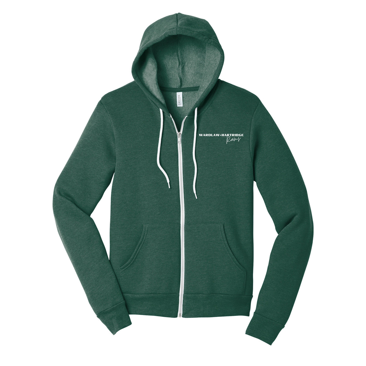 Wardlaw Hartridge Full Zip Hooded Green Sweatshirt Youth & Adult