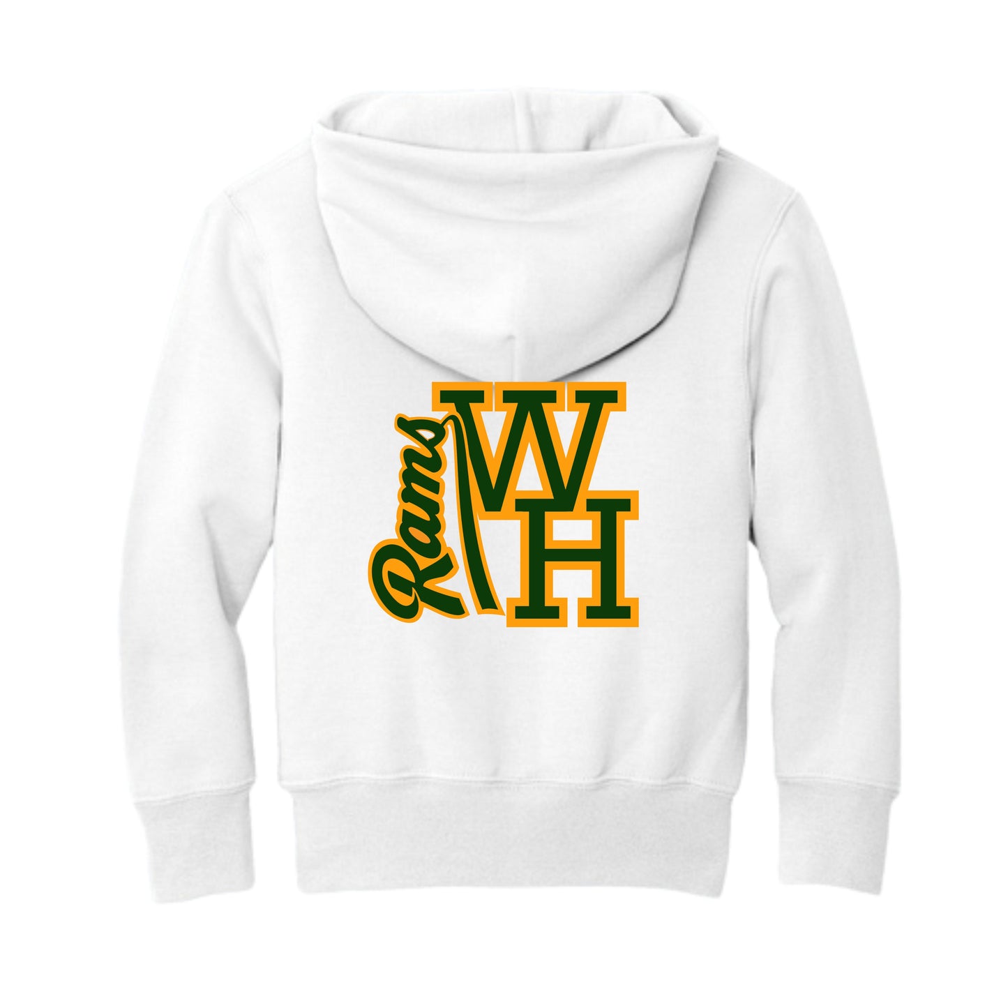 WH RAMS White Pullover Hoodie Youth & Adults