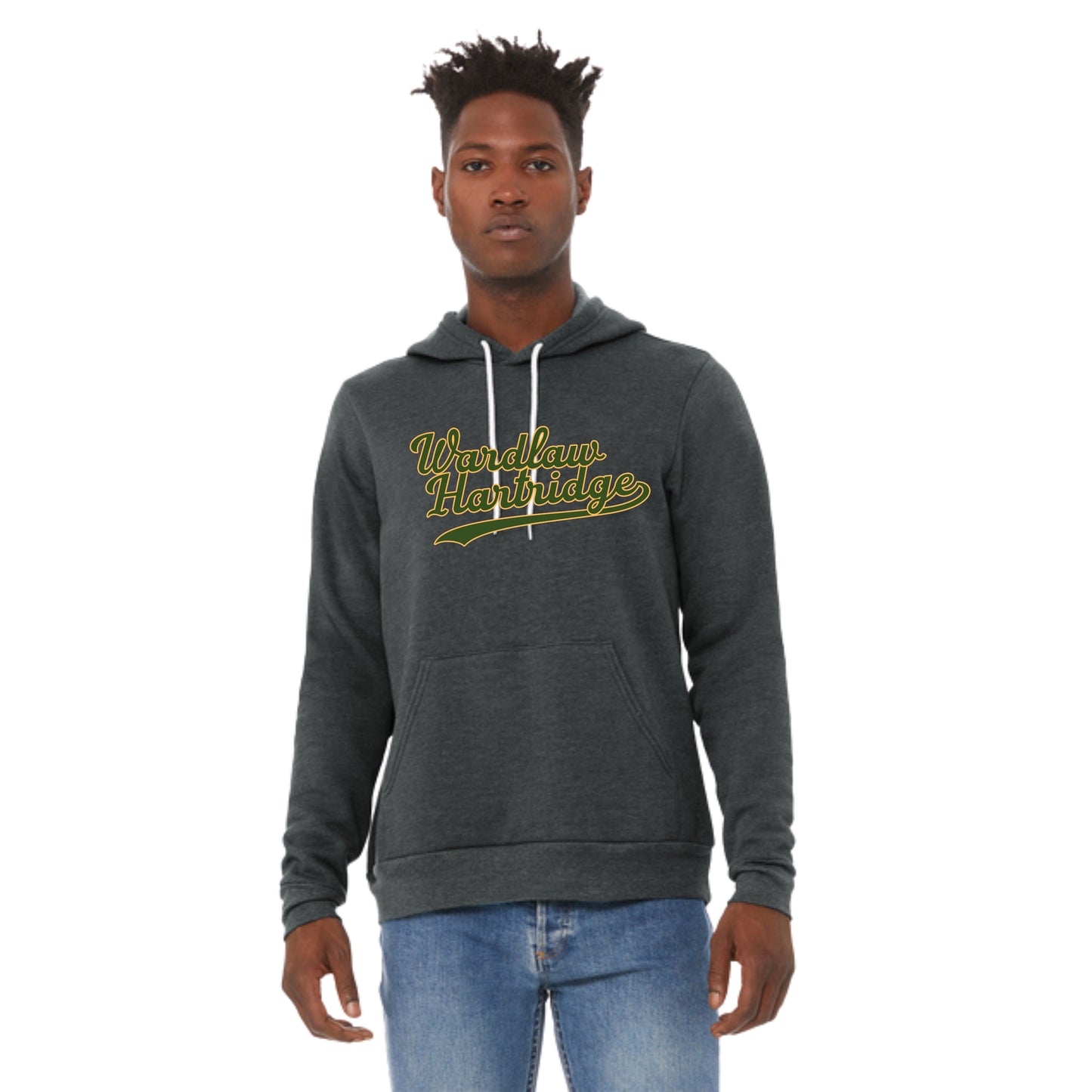 Wardlaw & Hartridge Dark Grey Athletic Script Hoodie Youth & Adult