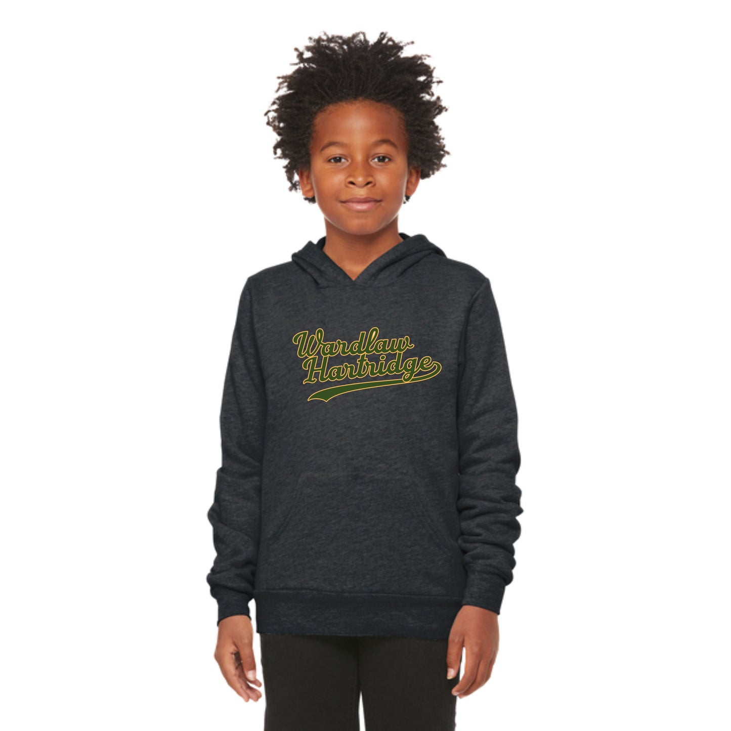 Wardlaw & Hartridge Dark Grey Athletic Script Hoodie Youth & Adult