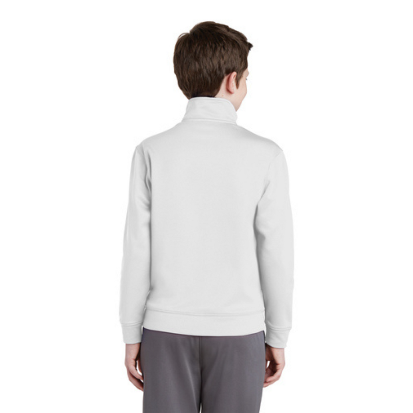 Youth Sport-wick Fleece Lined All-Day Jacket White