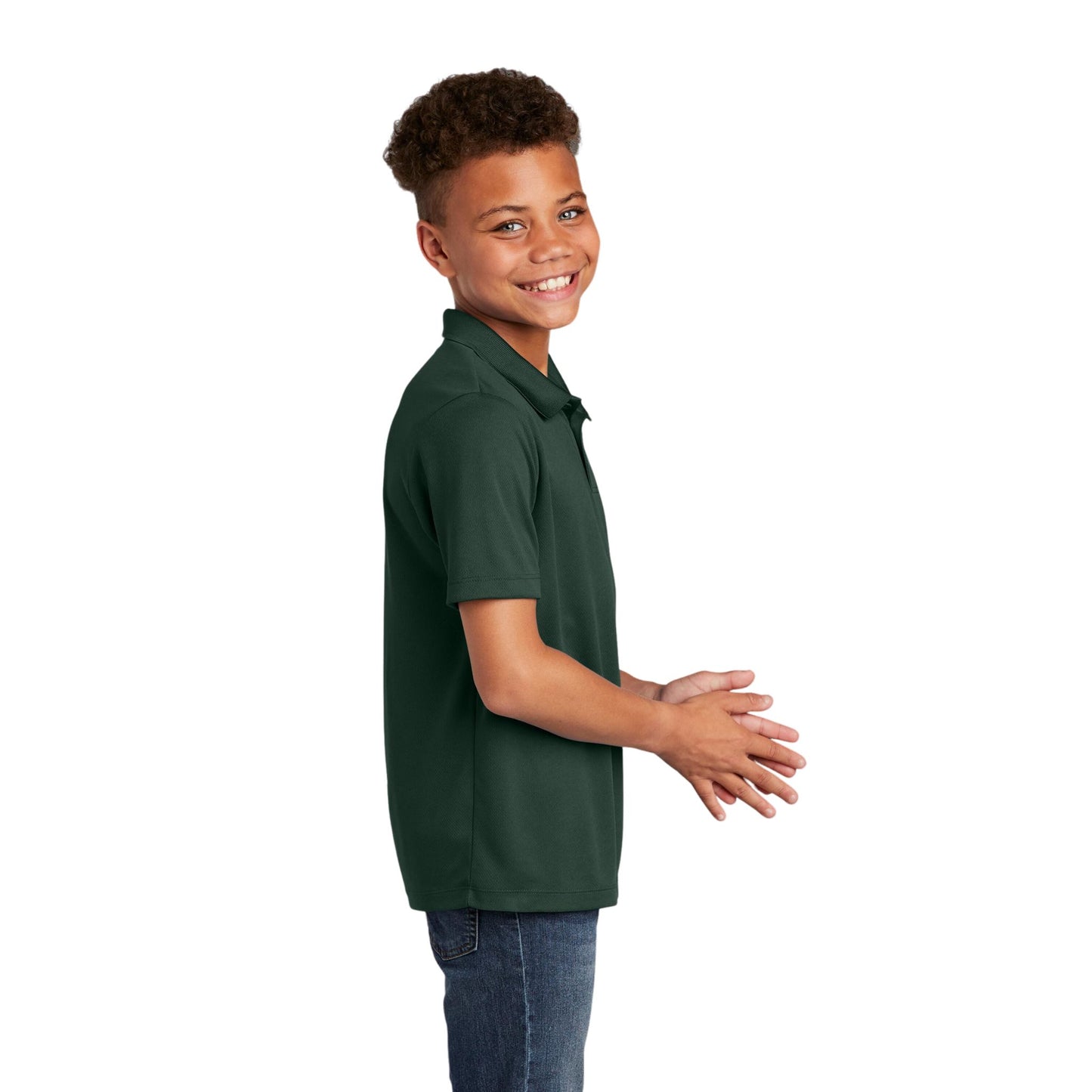 Short Sleeve Mesh Polo Youth