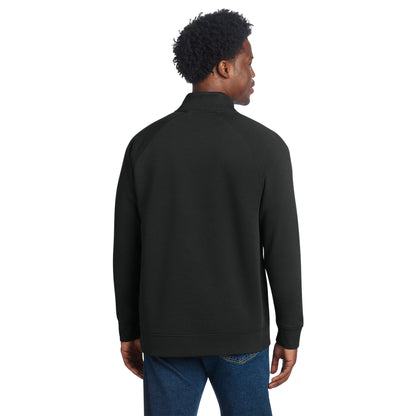 WH 1/4 Zip Black Fleece Pullover Sweatshirt Youth & Adult