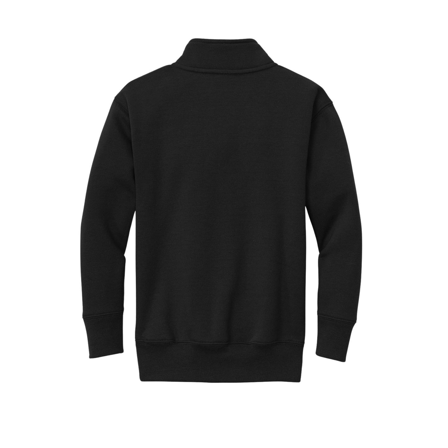 WH 1/4 Zip Black Fleece Pullover Sweatshirt Youth & Adult