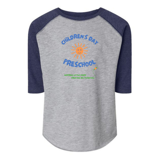 CDP Toddler Raglan 3/4 Sleeve Tee