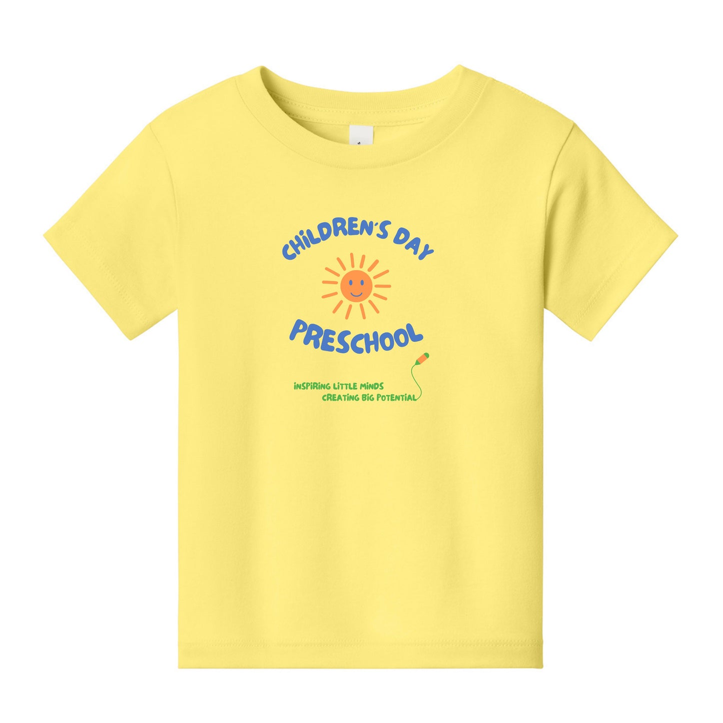 Children's Day Preschool Toddler T-shirt Yellow