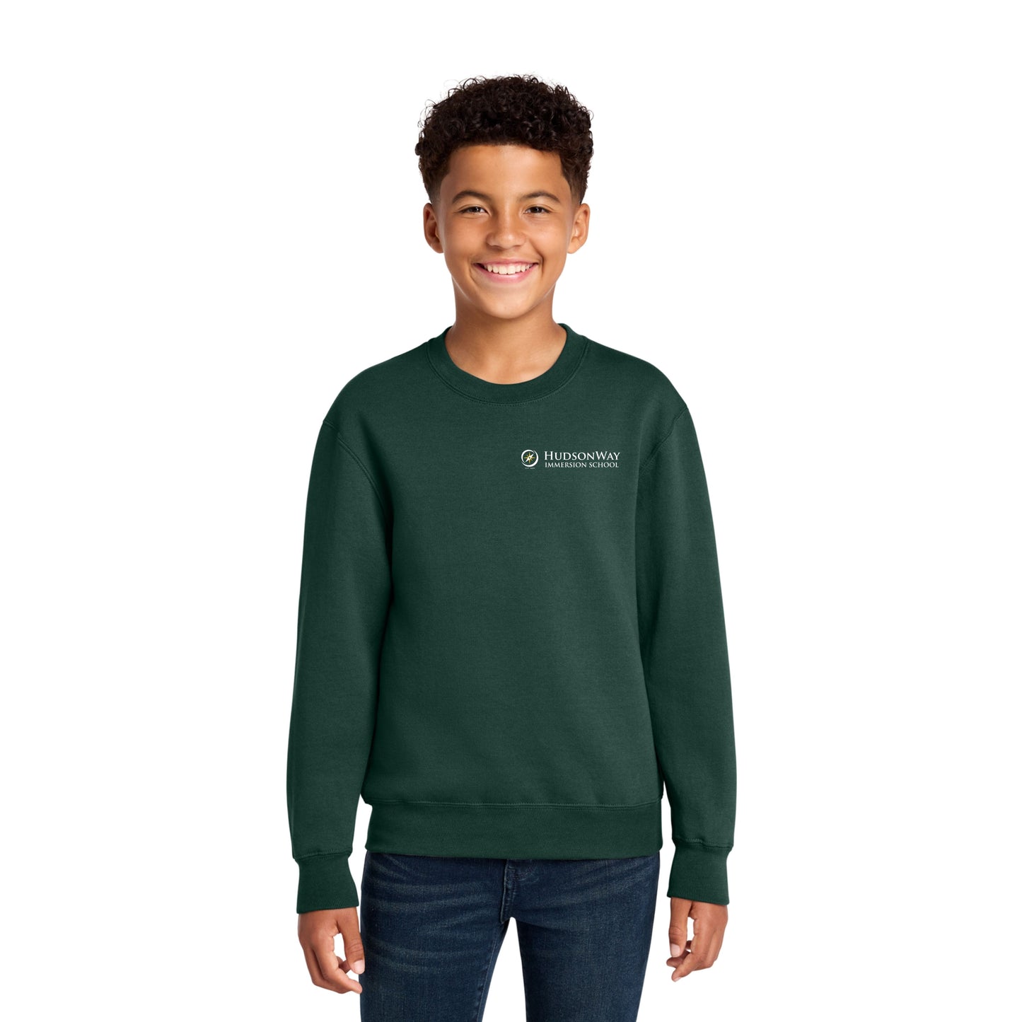 Core Cotton Fleece Lined Crew Sweatshirt