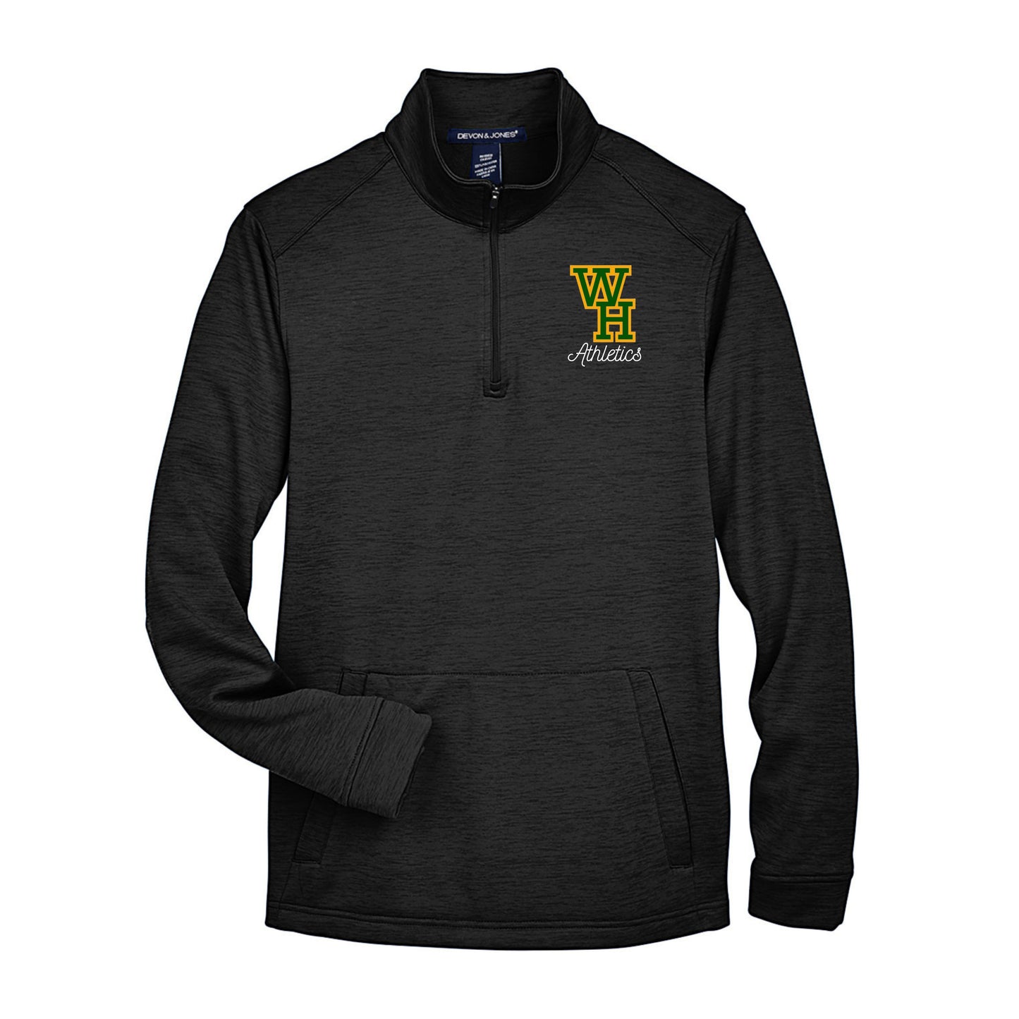 WH Athletics Melange Fleece 1/4 Zip w/ Front Pouch Pocket