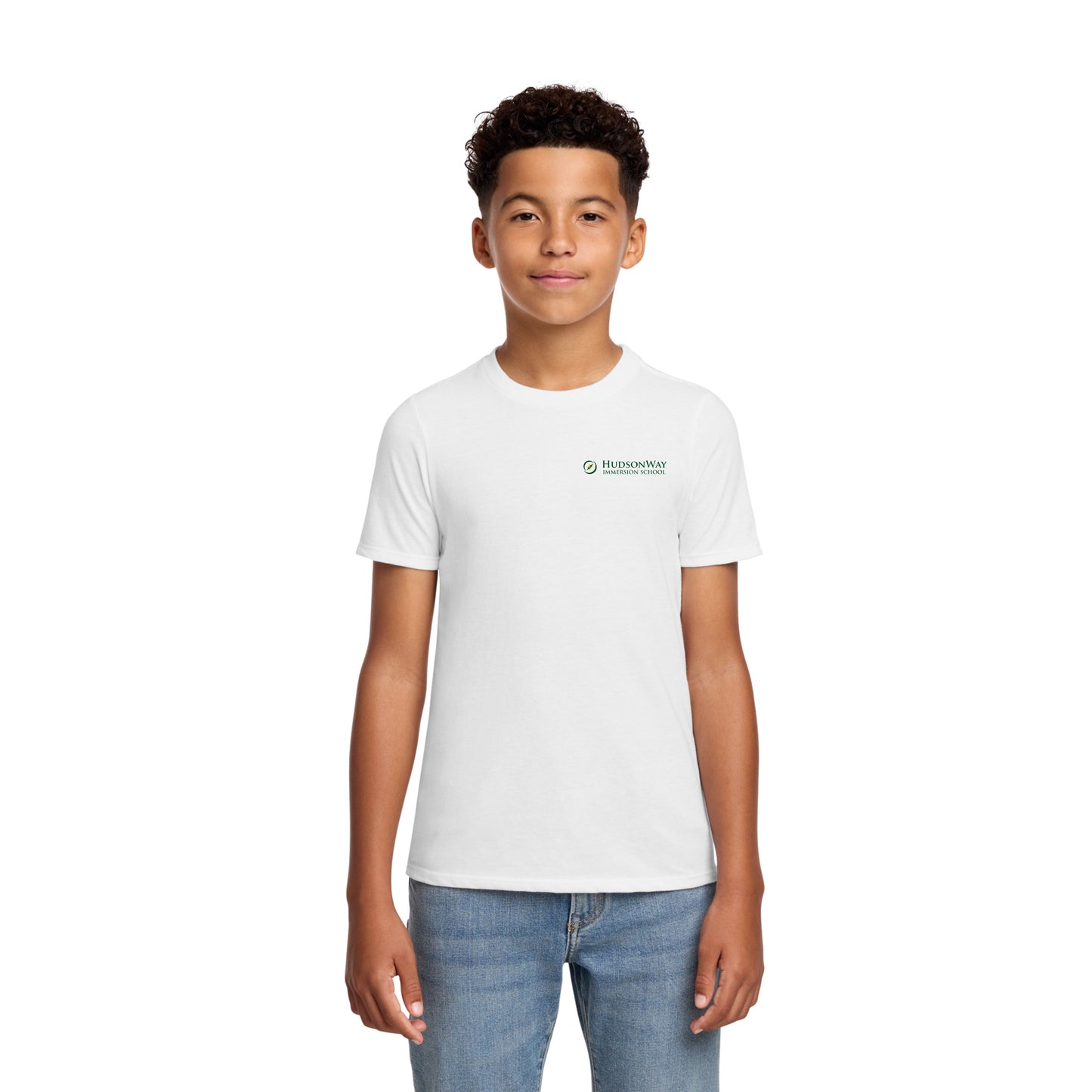 HudsonWay CVC Short Sleeve White Tee Youth