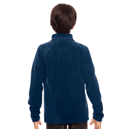 Soft Microfleece Navy Zip-up Jacket Youth & Adult