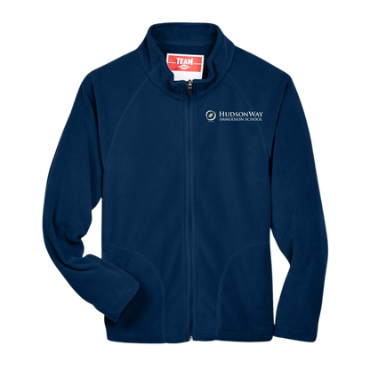 Soft Microfleece Navy Zip-up Jacket Youth & Adult