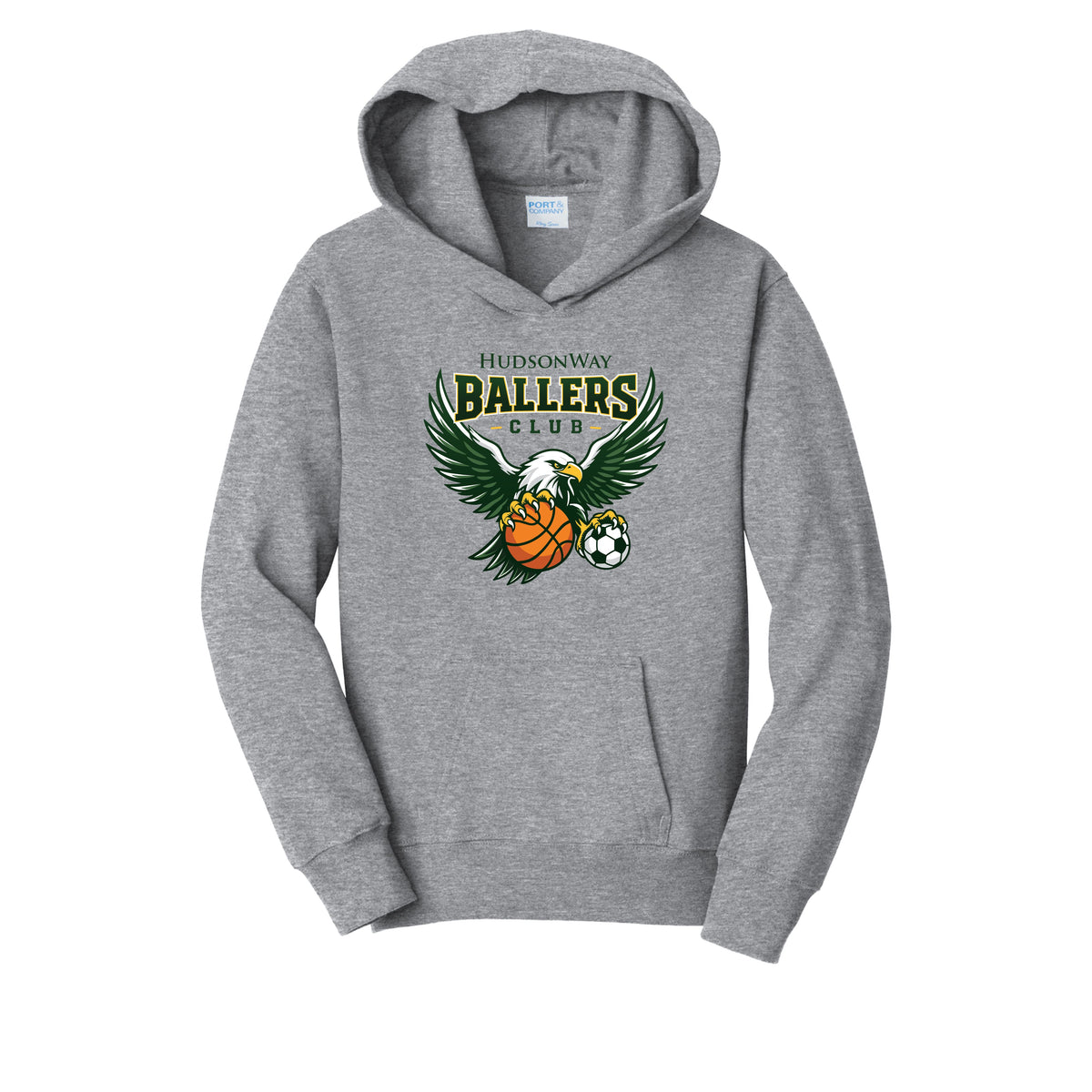 HudsonWay Ballers Club Grey Hooded Sweatshirt