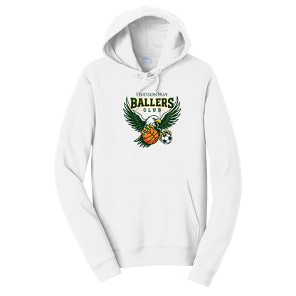 HudsonWay Ballers Club White Hooded Sweatshirt