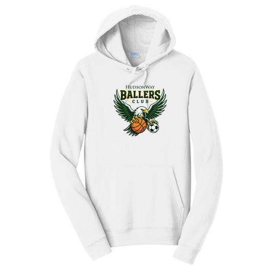 HudsonWay Ballers Club White Hooded Sweatshirt