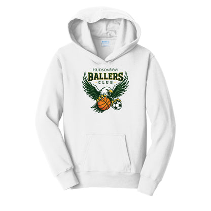 HudsonWay Ballers Club White Hooded Sweatshirt