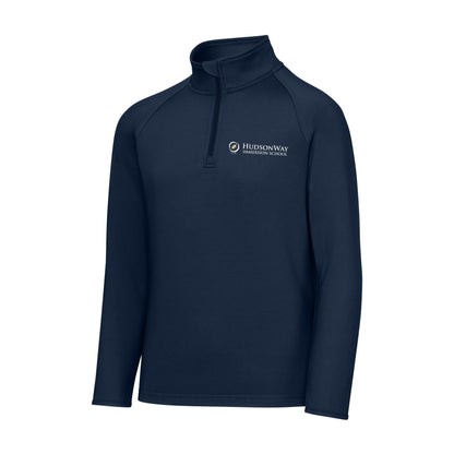 Youth 1/4 Zip Sport-Wick Stretch Pullover Navy HudsonWay