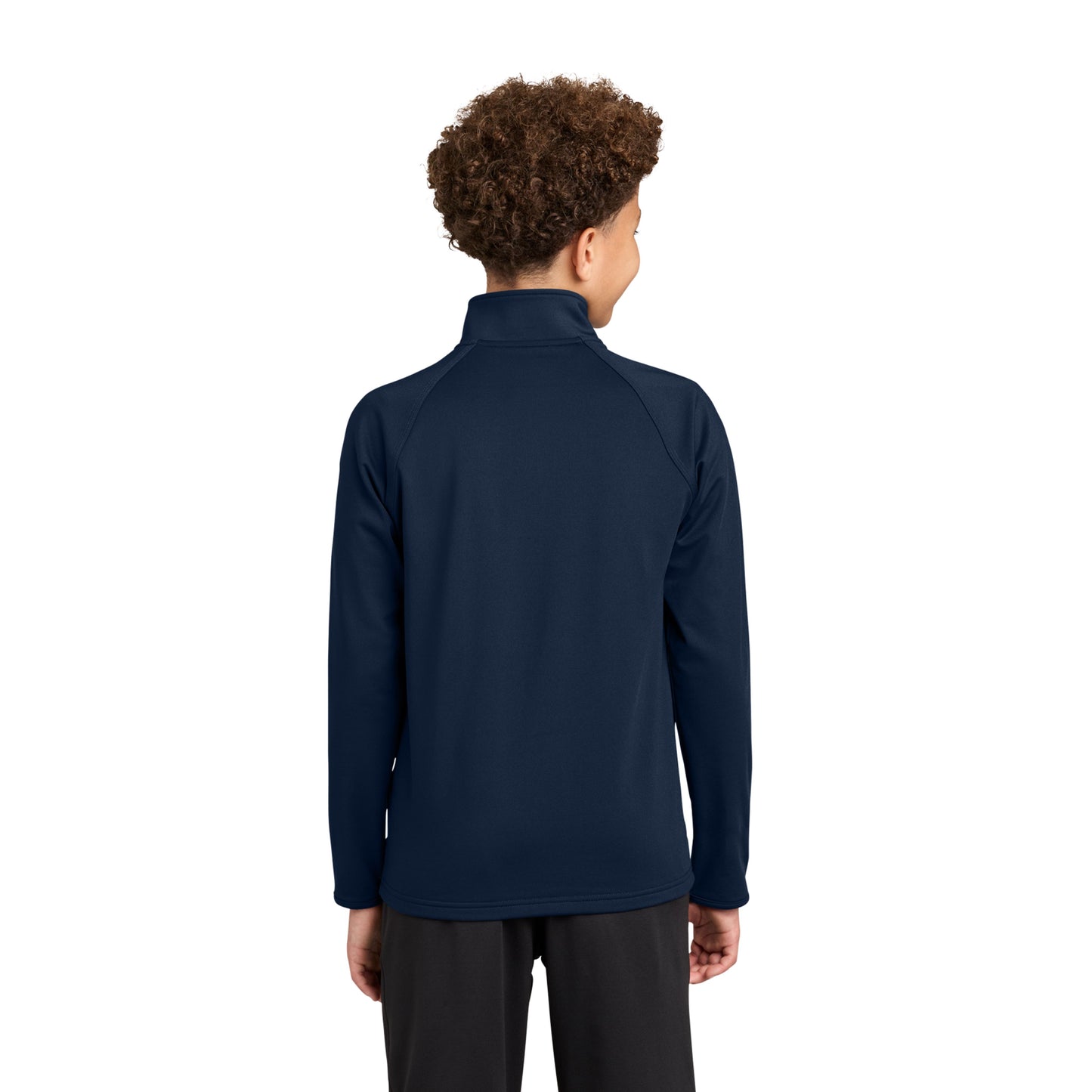 Youth 1/4 Zip Sport-Wick Stretch Pullover Navy HudsonWay