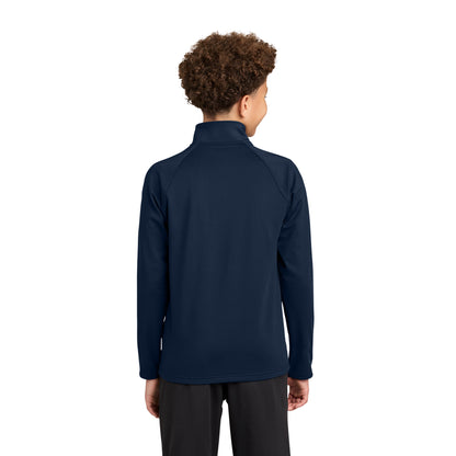 Youth 1/4 Zip Sport-Wick Stretch Pullover Navy HudsonWay