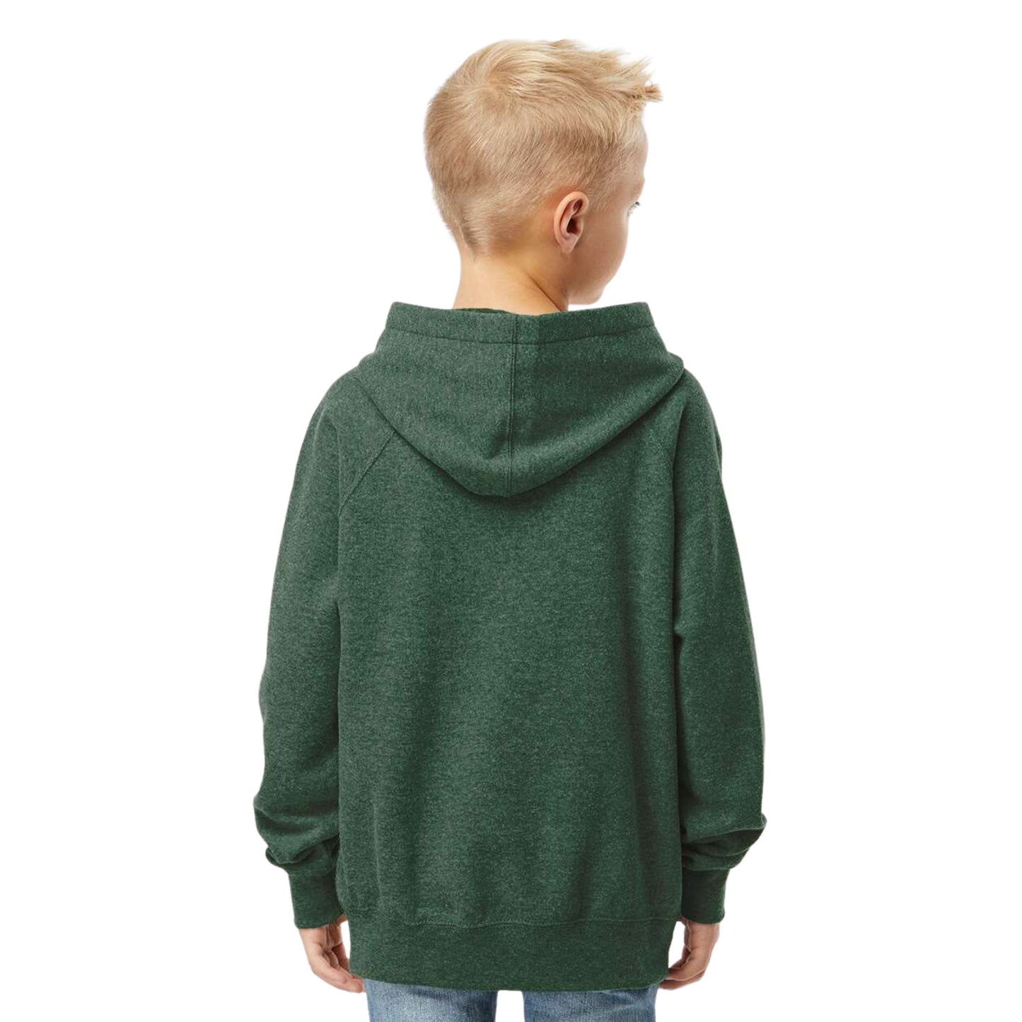 Soft Blend Hooded Pullover Sweatshirt Youth Green