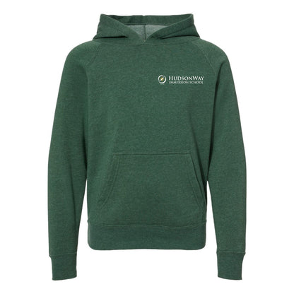 Soft Blend Hooded Pullover Sweatshirt Youth Green