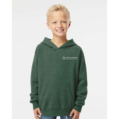 Soft Blend Hooded Pullover Sweatshirt Youth Green