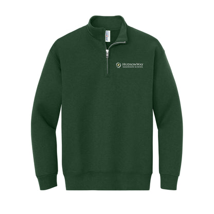 1/4 Zip Cadet Collar Sweatshirt