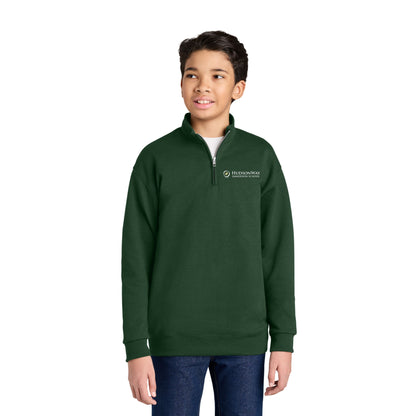 1/4 Zip Cadet Collar Sweatshirt