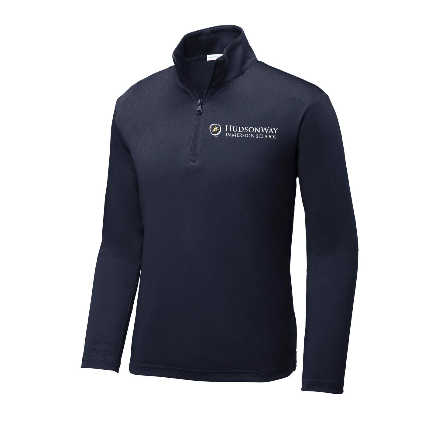 1/4 Zip Lightweight Long Sleeve Pullover Youth Navy