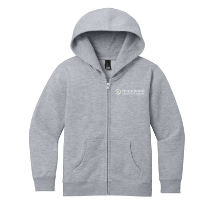 VIT Full Zip Hooded Sweatshirt Youth Grey