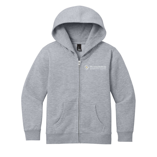 VIT Full Zip Hooded Sweatshirt Youth Grey
