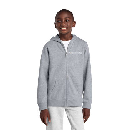 VIT Full Zip Hooded Sweatshirt Youth Grey