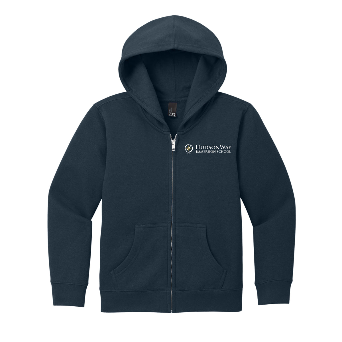 VIT Full Zip Hooded Sweatshirt Youth Navy