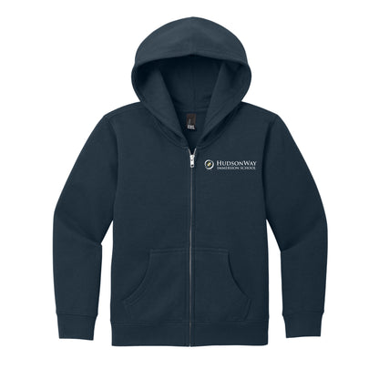 VIT Full Zip Hooded Sweatshirt Youth Navy